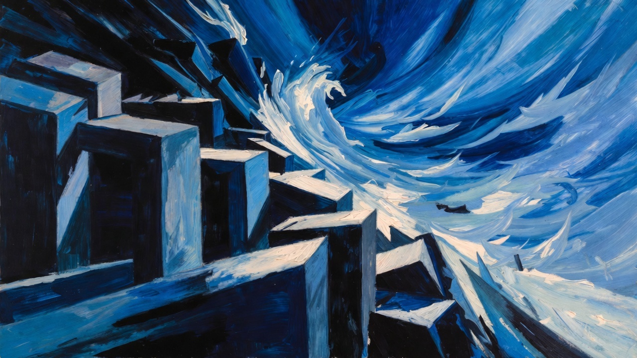 Wave Field — wave physics and attention, conceptual illustration